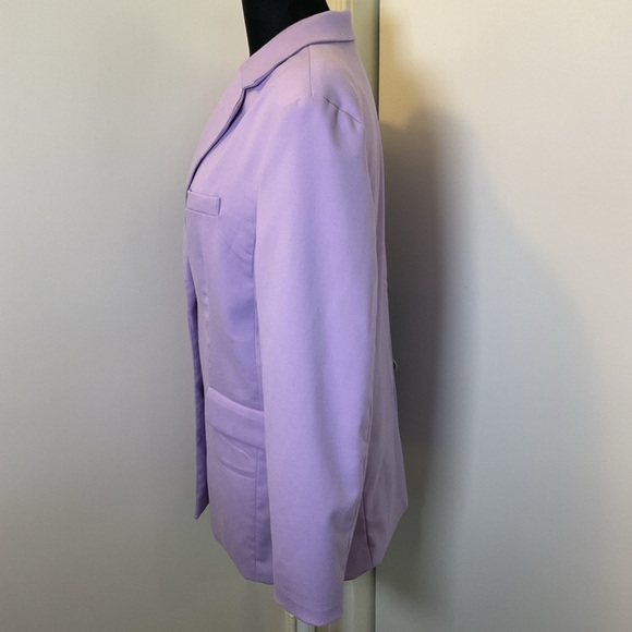 15. Divided Purple Blazer Oversized Long Sleeve Size Small - Picture 7 of 8